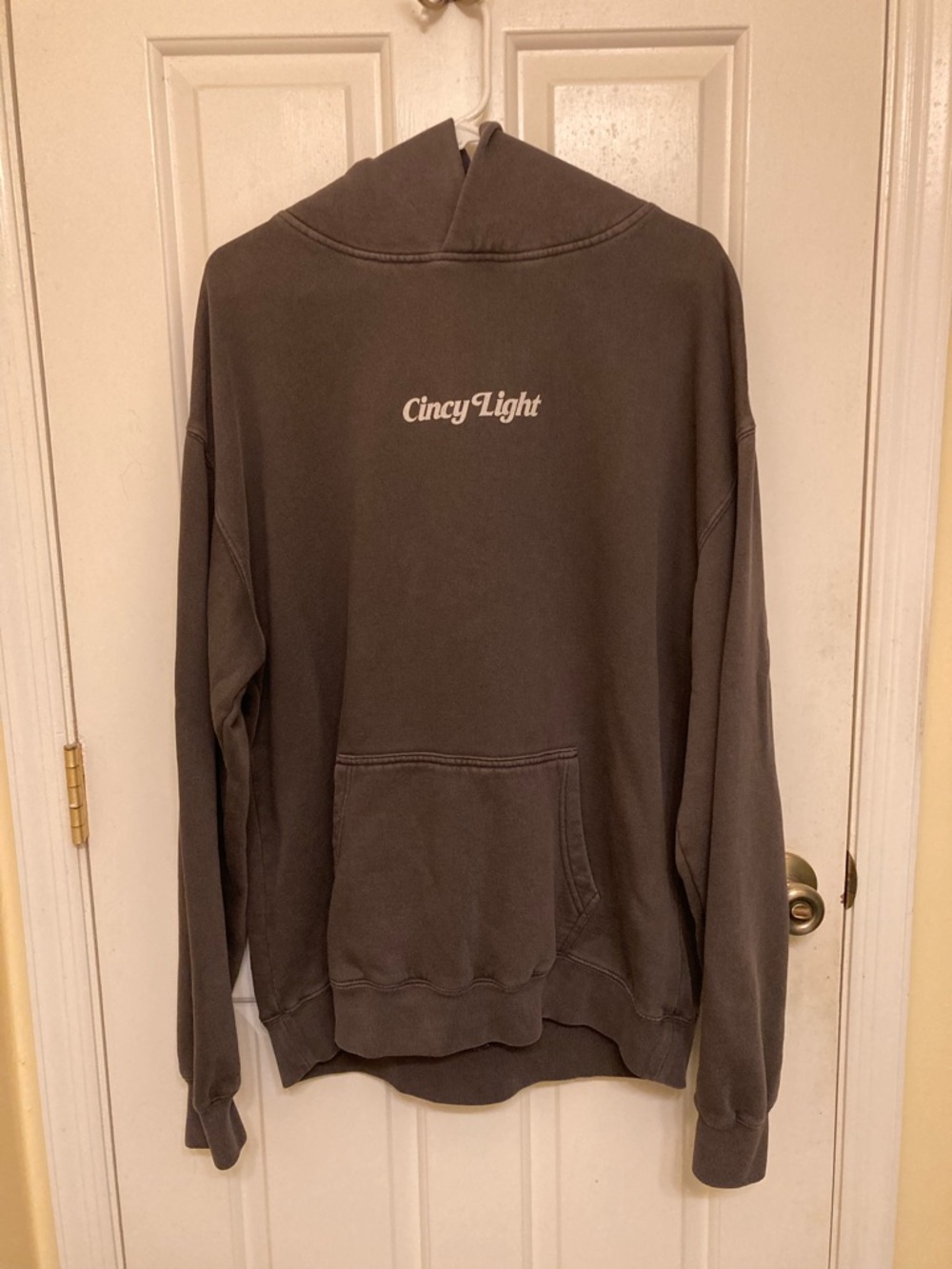 Cincinnati Light Beer Rhinegeist Brewery Cincy Light Graphic Gray Sweatshirt